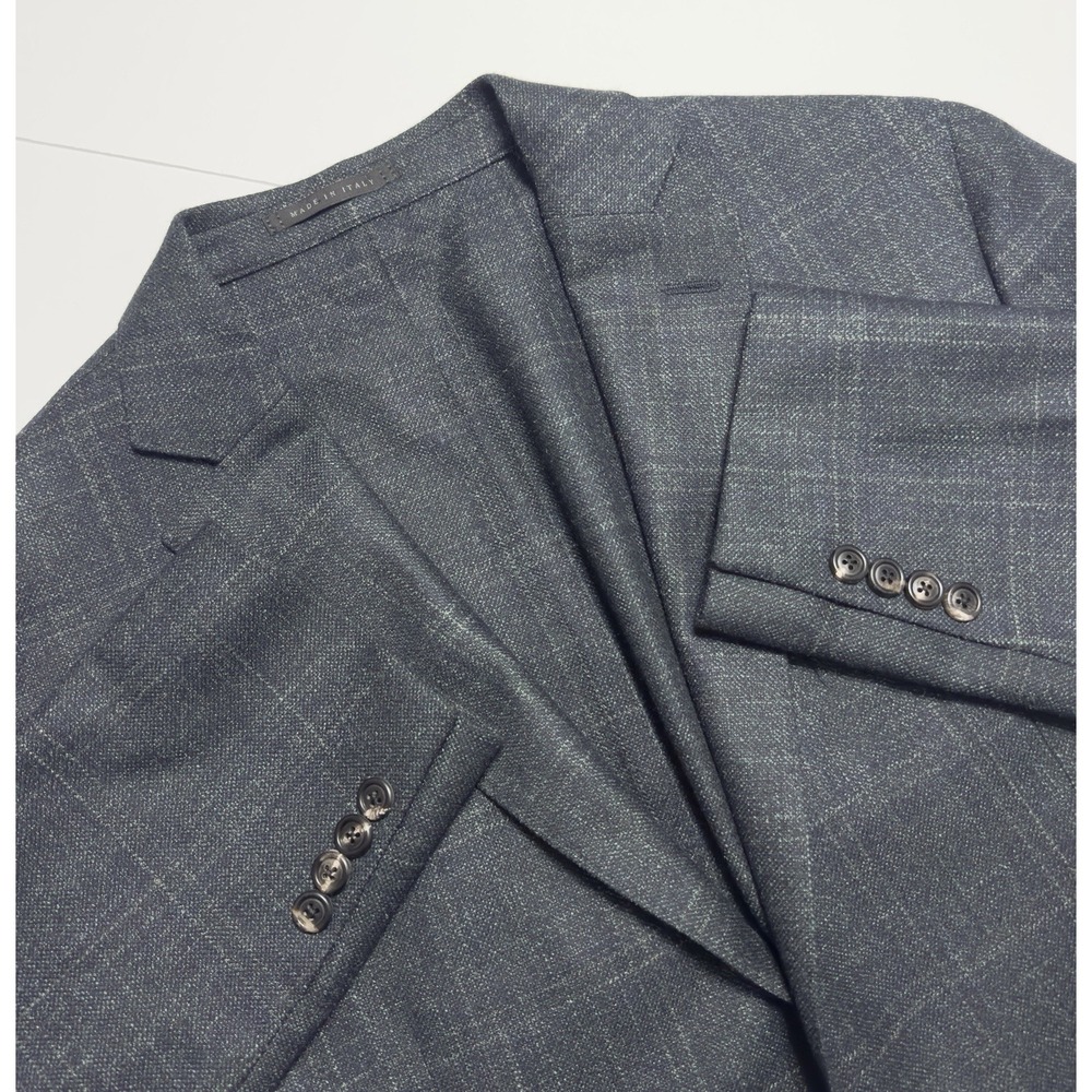 Luigi Bianchi Mantova Loro Piana Silk Air Mens Blazer Sport Coat 44L US Cashmere